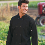 Chef Coat 10 Buttons BLACK